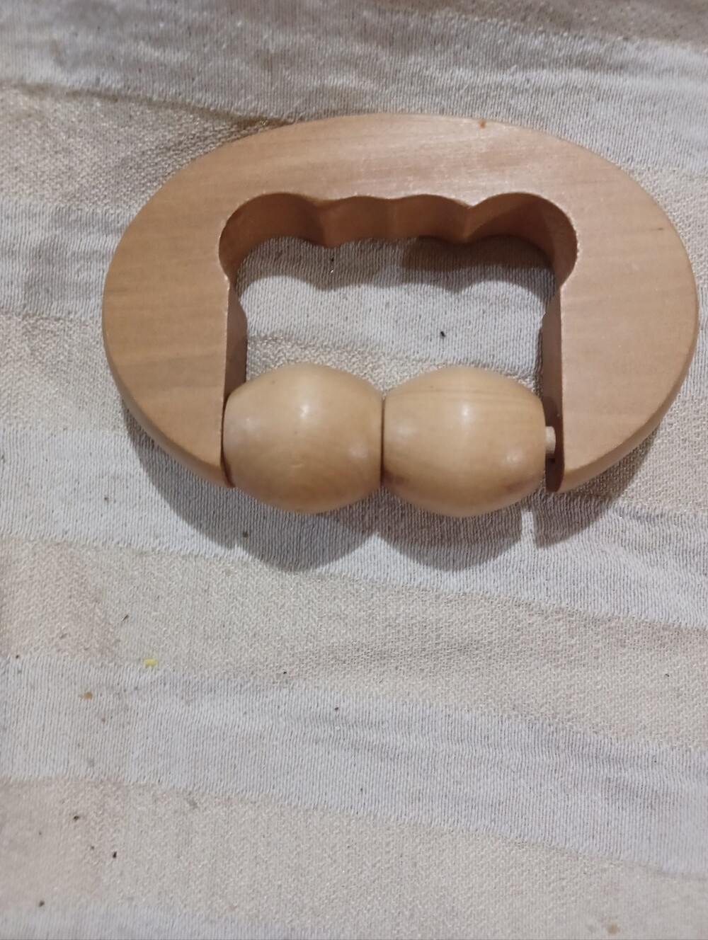 Wooden Handheld Roller Massager - Natural Wood